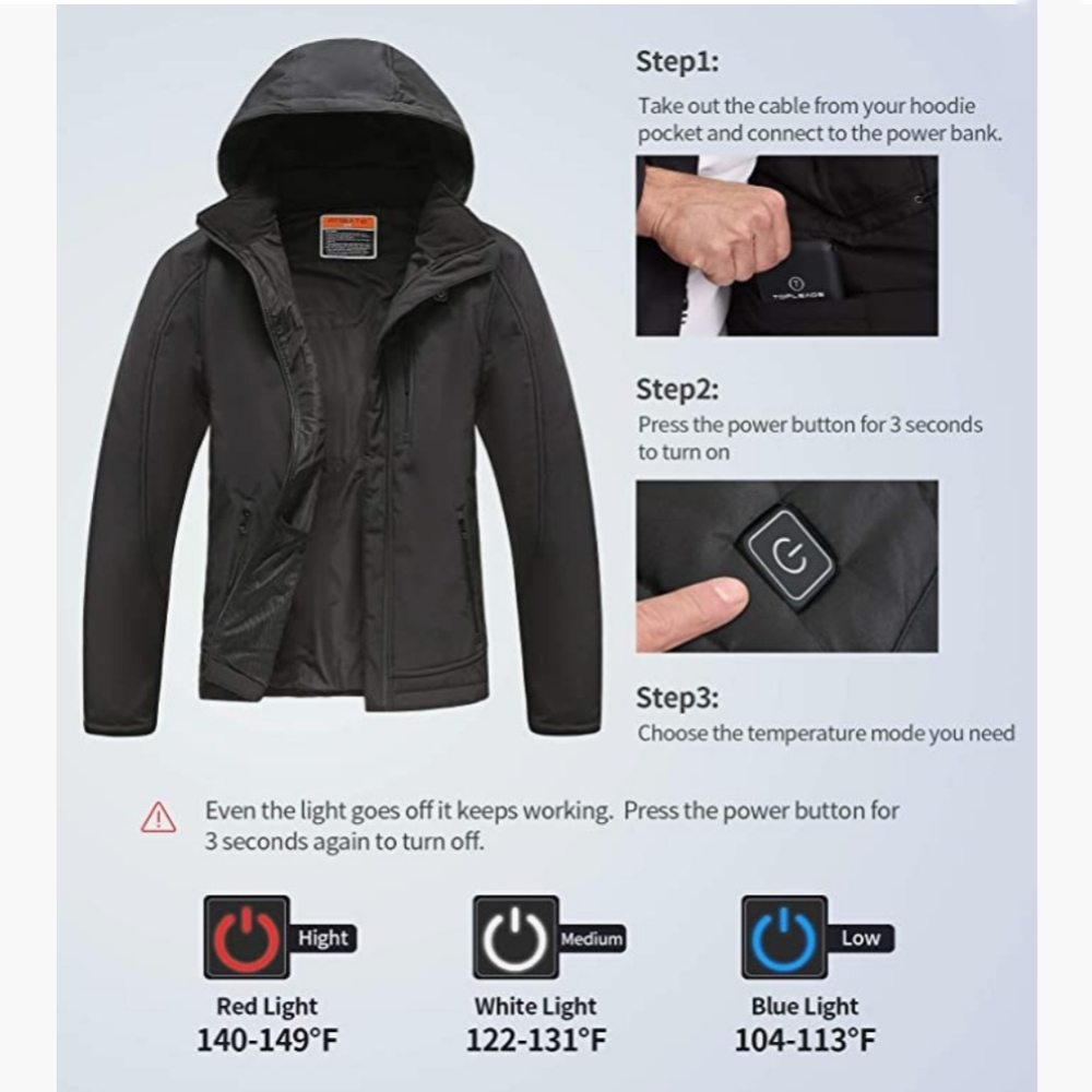NWT MYHEAT Black Wmns Soft Shell Heated Jacket - Picture 5 of 8